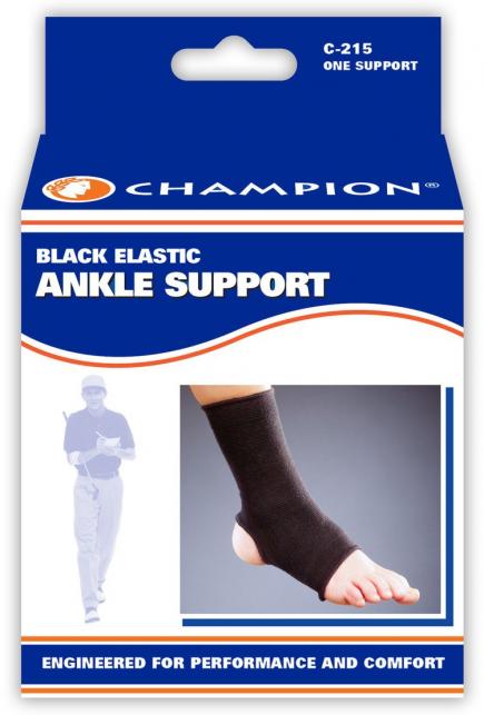 ELASTIC ANKLE SUPPORT BLACK SM/ME